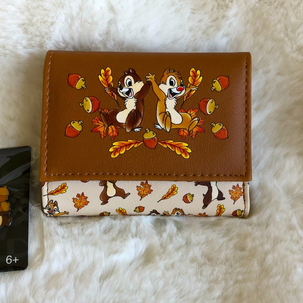 Disney Loungefly Chip n Dale Fall Leaves Acorns Backpack Bundle NWT - Picture 6 of 10